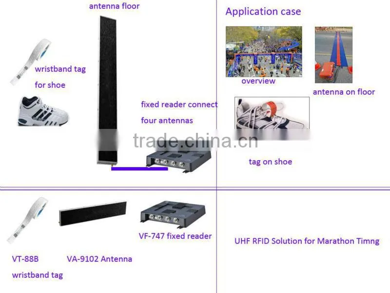 Disposale UHF RFID rfid transponder shoe tag for marathon