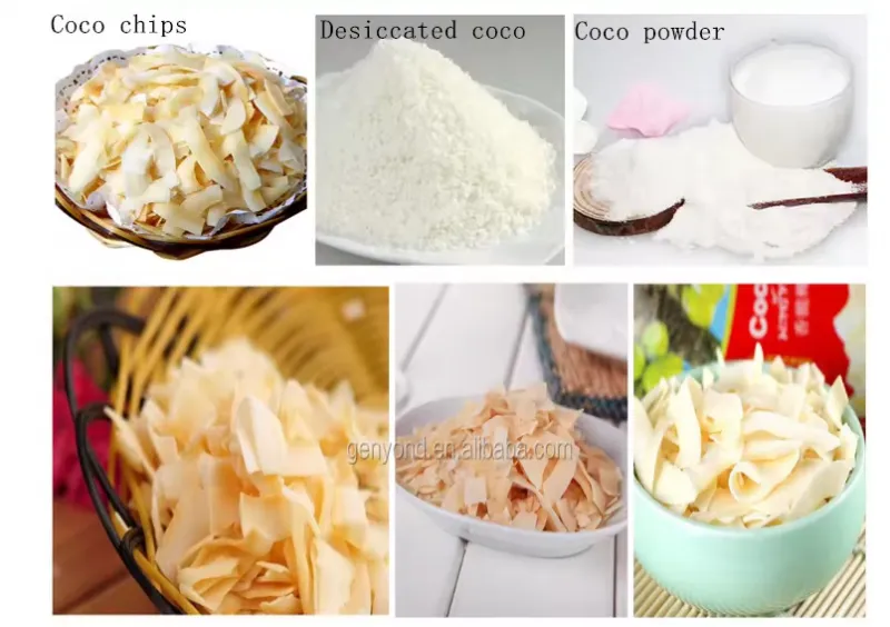 500kg/h Coconut Chips Processing Machines Production Line