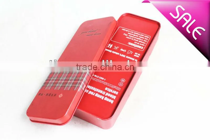 Rectangle tin pencil box wholesale