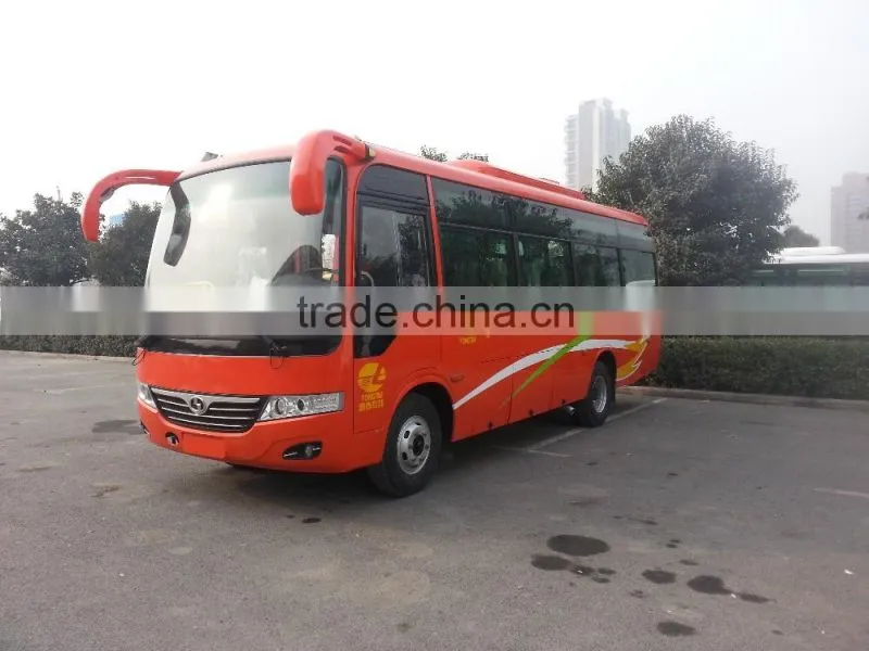 china new buses 7.2m30 seats colorful bus SLG6720C3E FRONT ENGINE bus