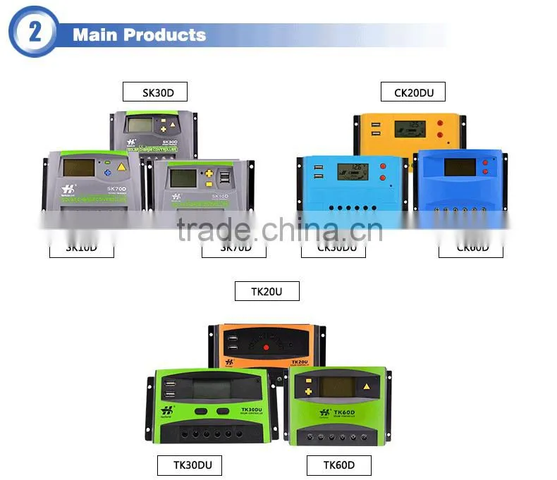 12V 24V High Efficiency solar charge controller