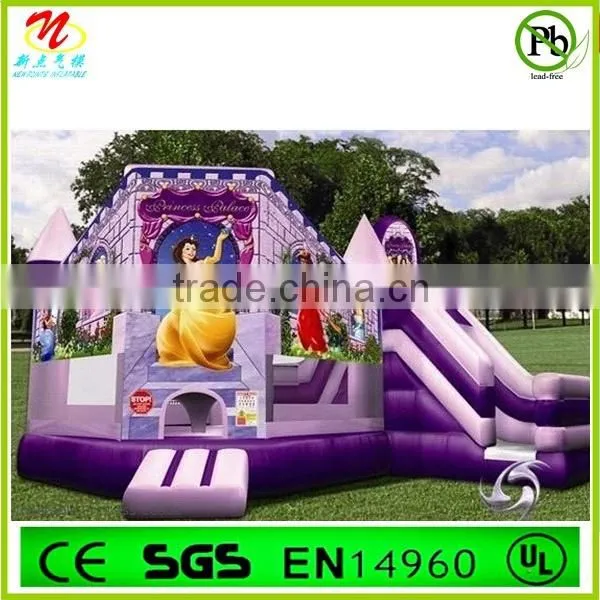 2014 High Quality PVC Cheap Princess Theme Inflatable Castle For Kids