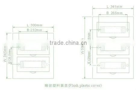 TSM-6ways Flush Type Distribution Box(Electrical Distribution Box,Plastic Enclosure)
