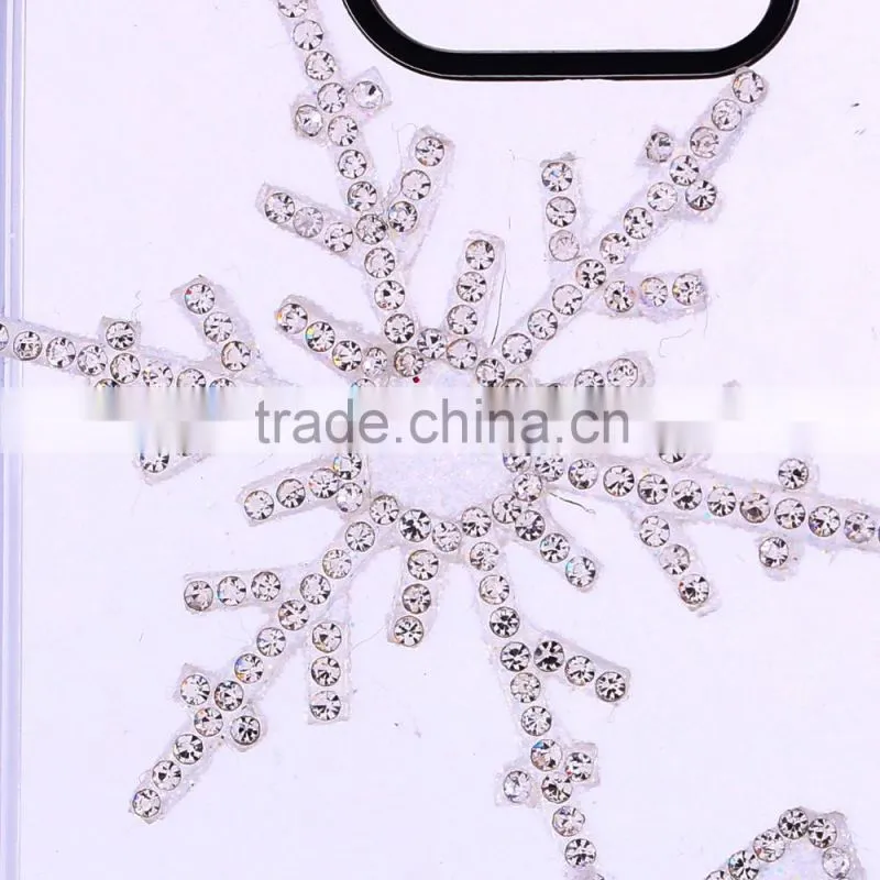 diy mobile phone case with snowman