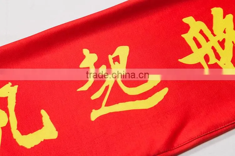 hot sale sublimation 100% polyester printed knitted football fan scarf