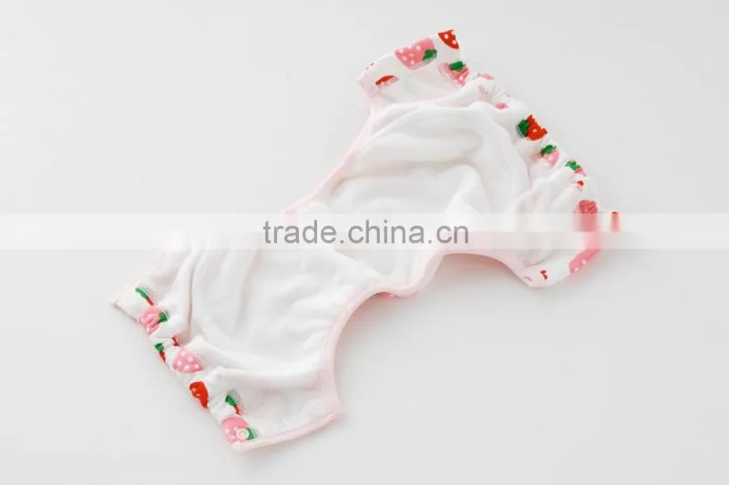100% polyester infant products high quality underwear potty baby training pants six layered absorption kids toddler wholesale