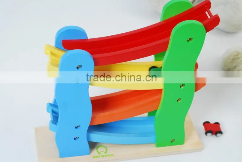 Wooden speeding car toy,car racing toy