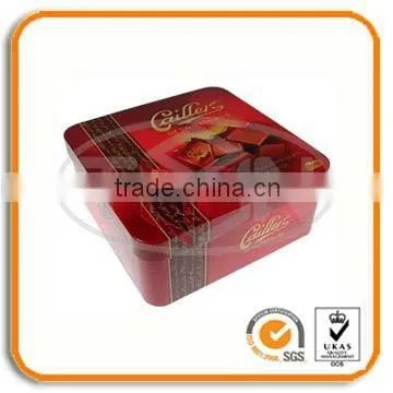 high-grade chocolate tin box