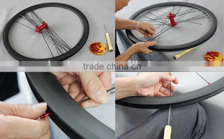 Full carbon 65mm tubeless rims clincher fat bike rim bicycle rims