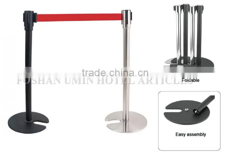 Retractable Belt Railing Stand with U Shape Base