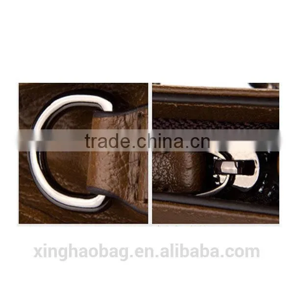 2014 fashion design of briefcase and leather business bag for men