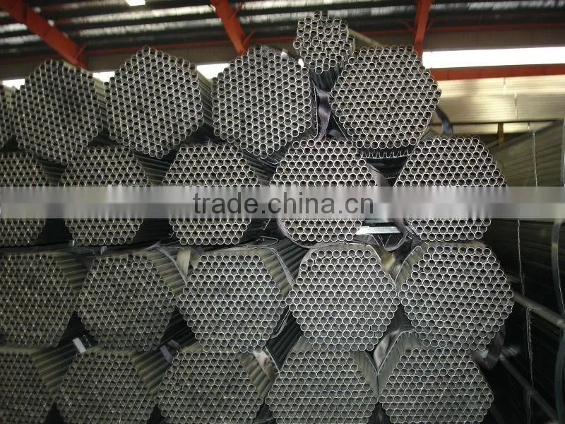 Galvanized Round Steel Pipes -- Roof Truss / Fences / Porch / Z : 8 micron