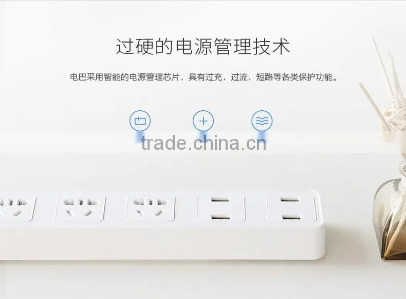 Rock pc nano ceram power Strip Socket with 4 USB smart Socket Plug Multifunctional Smart Power Strip Electronics