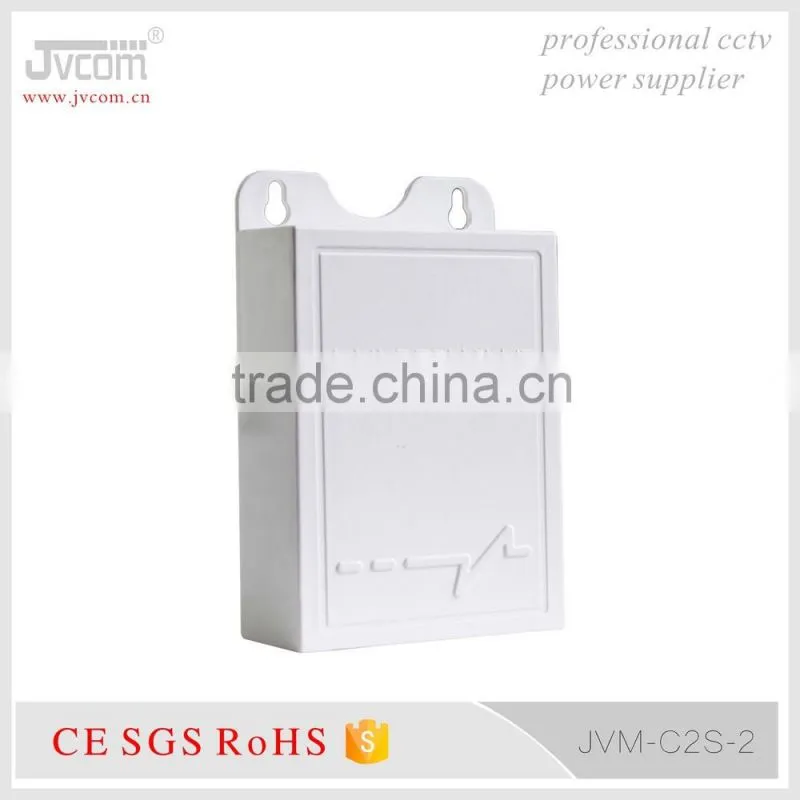 JVCOM C2S-2 CCTV Waterproof Power Supply ABS plastic case Durability and excellet anti-aging resistance