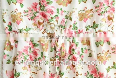 Ladies chiffon floral printed new fashion dress