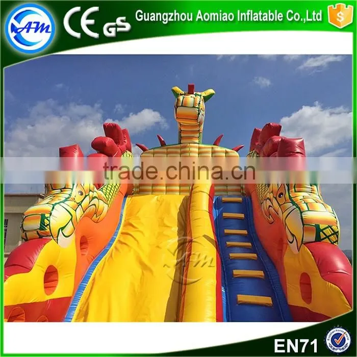 Giant inflatable water slide for adult inflatable dragon for sale
