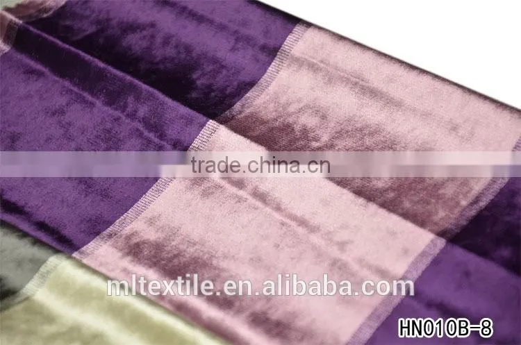 polyester yarn dyed velvet sofa fabric