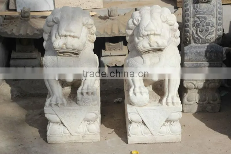 Chinese antique garden stone lion