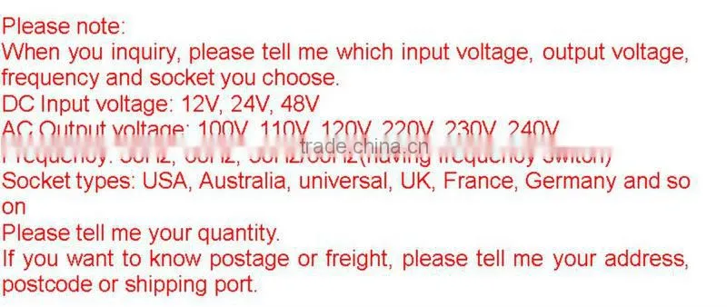 power star inverter 1000w 2000w 3000w 4000w 5000w 6000w
