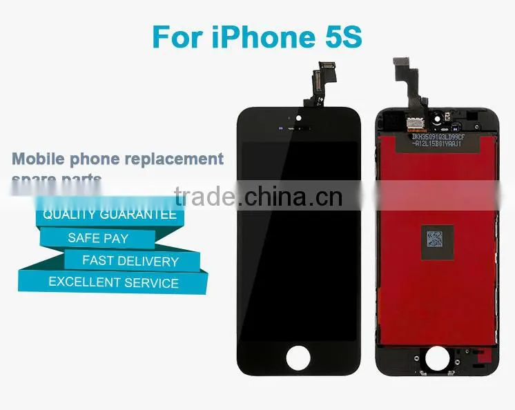 spareparts for 5s lcd; For iphone 5s LCD Display with Touch Screen Digitizer LCD Assembly