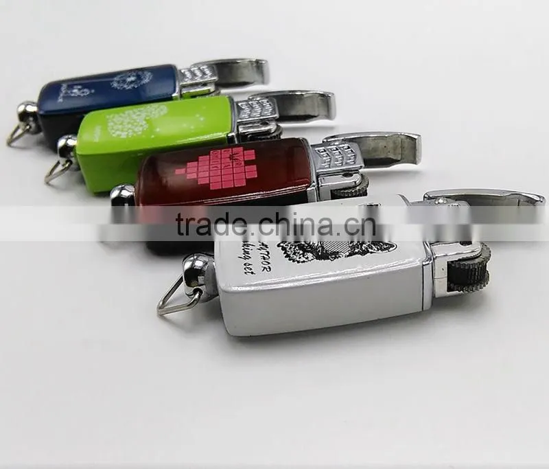 Refillable metal usb cigarette lighter with various photos