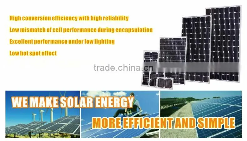 EverExceed 230w 156*156 Monocrystalline Solar Panel with TUV/VDE/CE/IEC Certificates