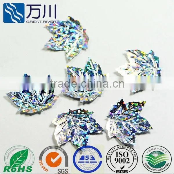 2014 New Design Rose Sector Loose Sequin rolls in Leaf Shape