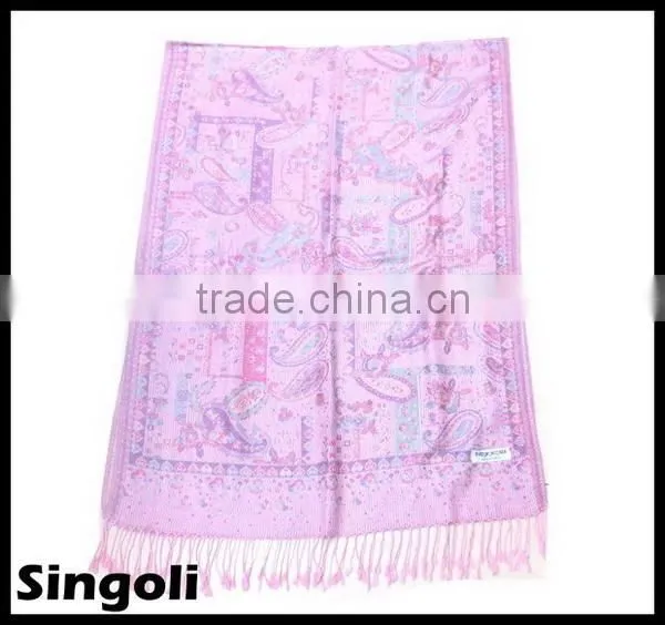 pink lady wool scarf