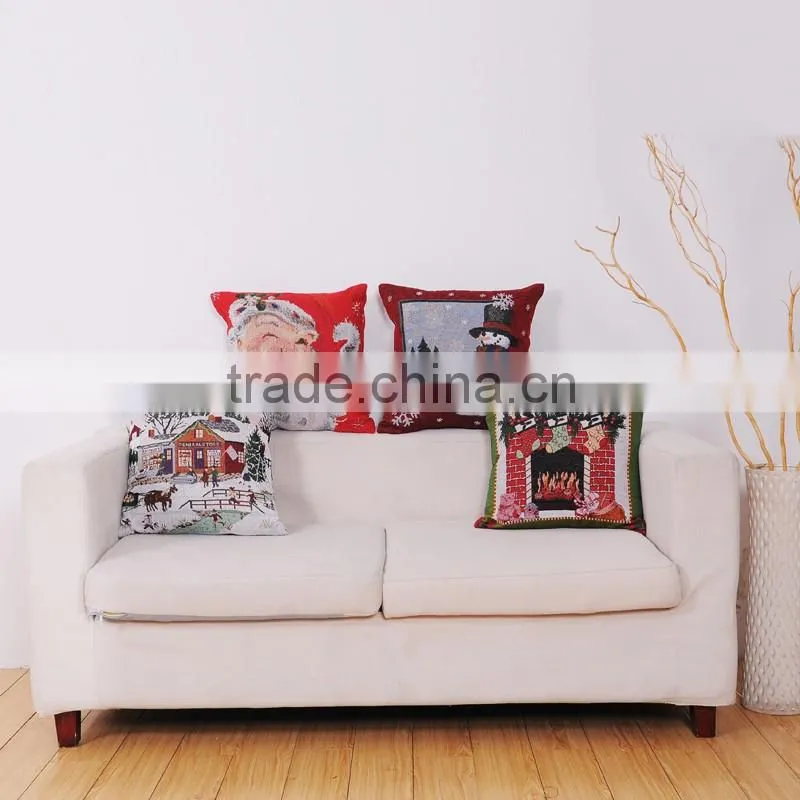 PLUS Wholesale Comfortable Decorative Wooden Sofa Seat Cushion, Christmas Design Cushion