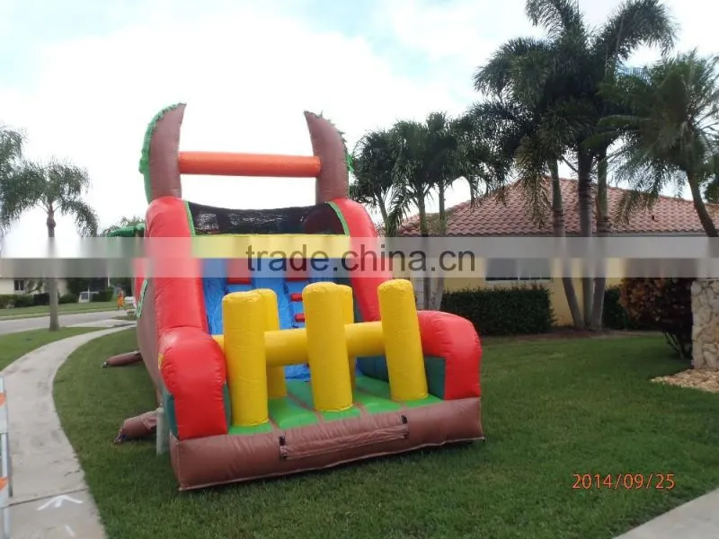 Blue lagoon adults and kids inflatable obstacle course for sale