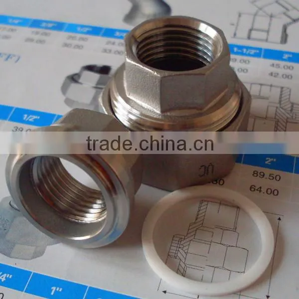 1/2 inch steel union pipe fitting