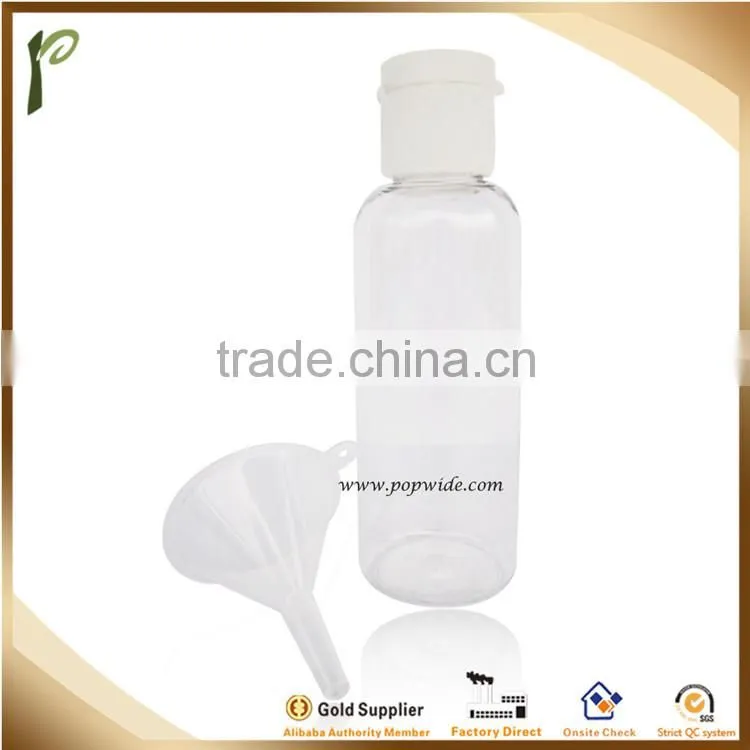 Popwide 2015 Worldwide Sales High Quality Foldable Travel Bottle Set with PVC Window