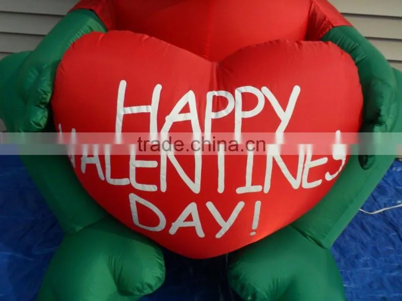 DK-893 christmas inflatable green Frog love happy Valentine's Day ornament decor