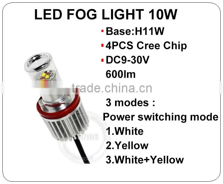 H11 Super White 6000K Xenon Halogen 12V Headlight 4*LED Fog led Lamp