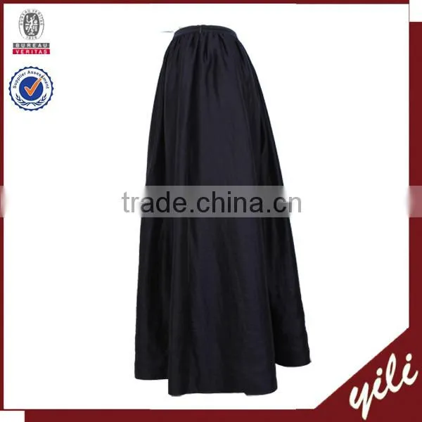 wholesale plain color long skirt in dongguan 2015