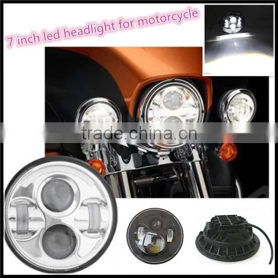 4-1/2" Halo Black LED Auxiliary Spot Fog Passing Lights Lamps Pair Harley Motorcycle
