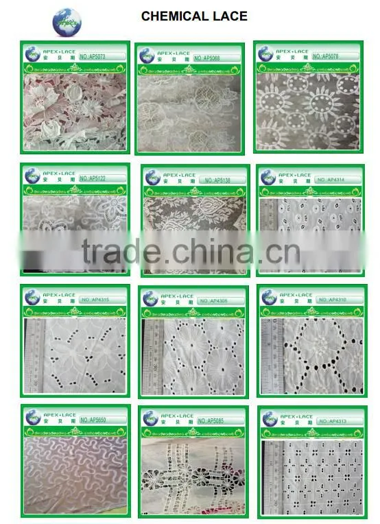 new design printed neck embroidery lace AP7928