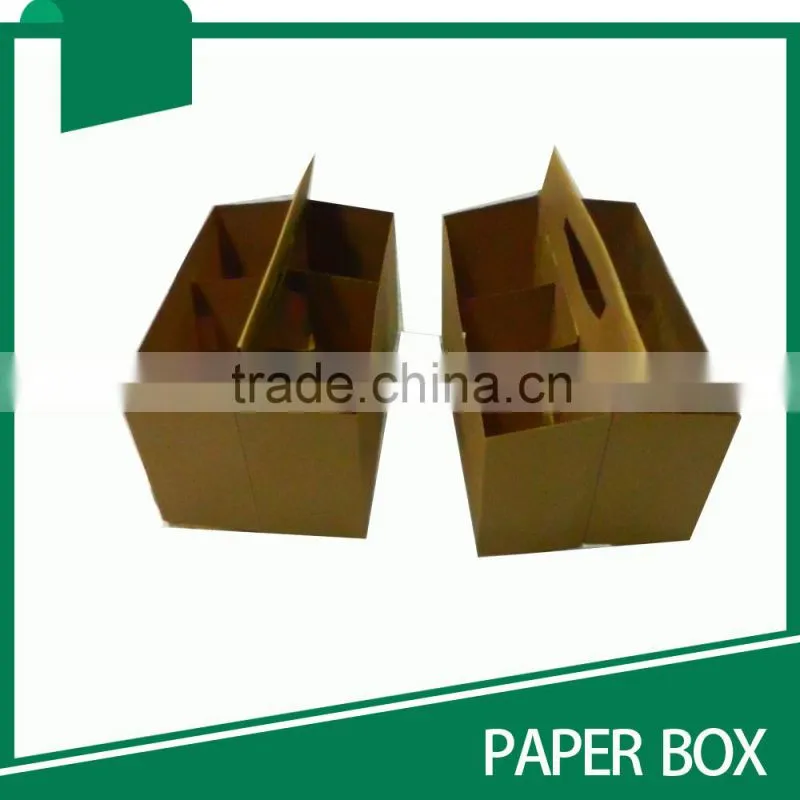 2015 BROWN COLOR 6 PACK BOTTLE PACKAGING BOX
