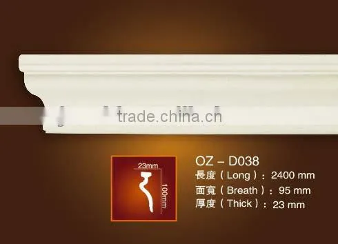 PU Plain panel moulding / classic cornice/Home&Interior decoration