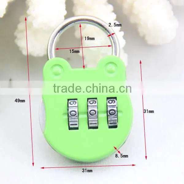 safe 3-dial resettable luggage combination lock