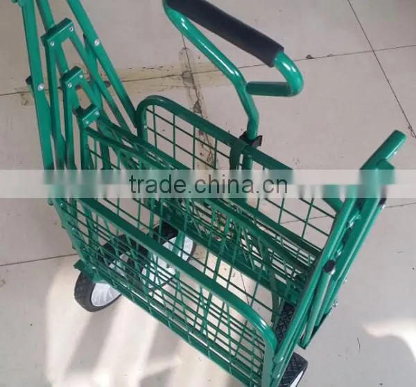 foldable wheelbarrow garden tool cart