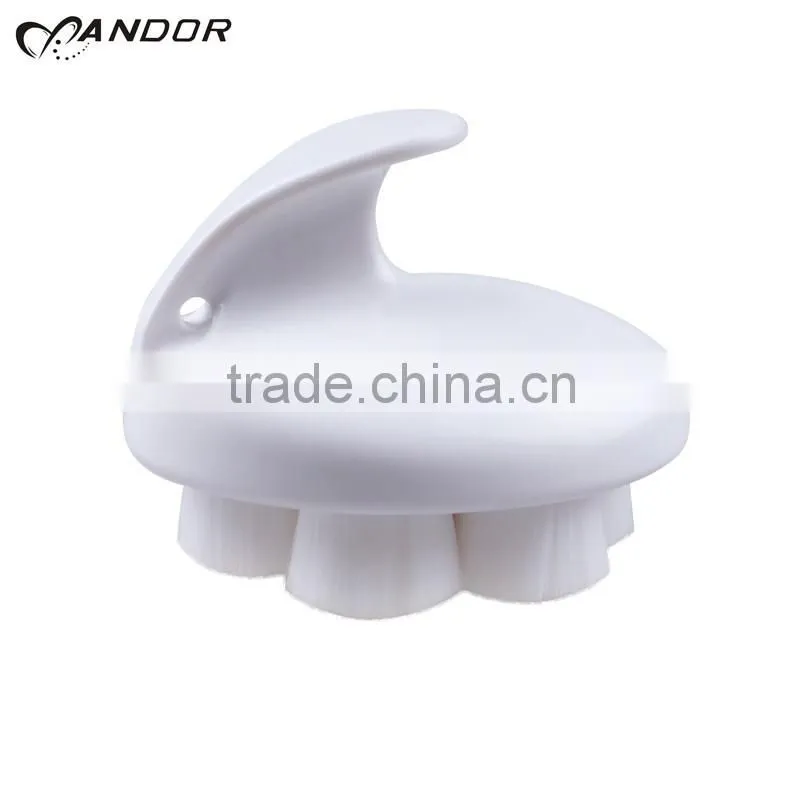 Wood short handle massage body brush
