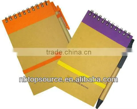 Promotion Recycled Notepad With Pen(3 Sizes)