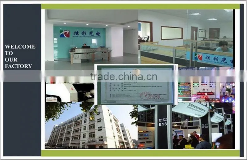 P7.62_ 16 X 192 LED moving message two lines display sign