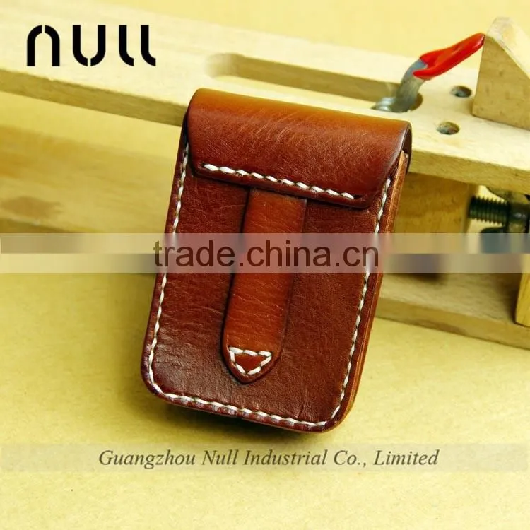 wholesale price genuine leather cigarette holder case