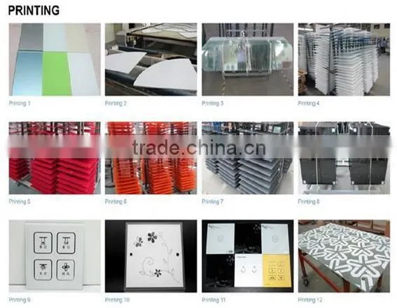 good quality 8mm colored toughened table top glass for dining table with Certificate EN12150,CE 2014