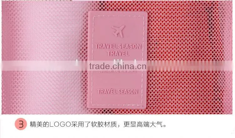 2015 Set-6 Commercial Travle Nylon Fabric Foldable Storage Makeup Bag
