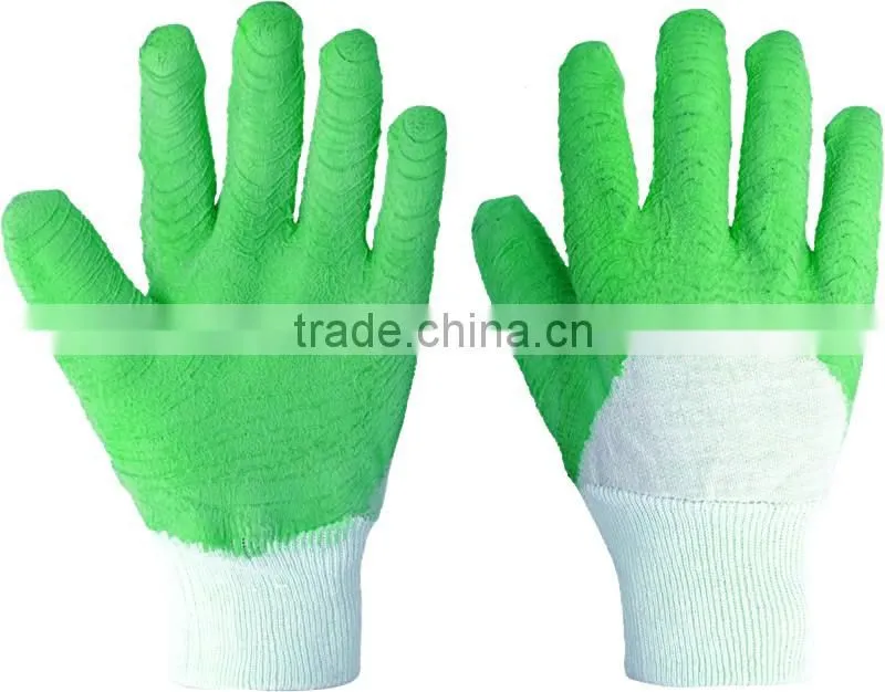 Latex coated gloves