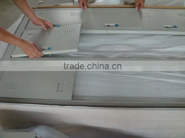 Vertical metal KD two doors bedroom wardrobe cabinet