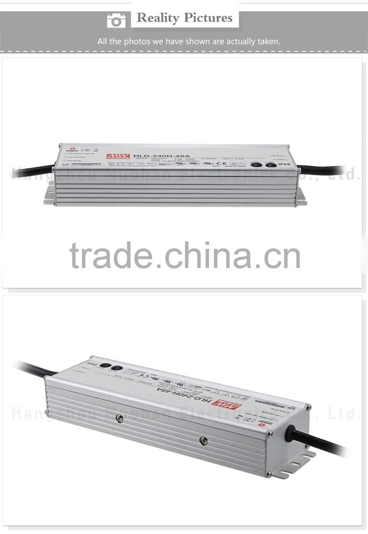 Meanwell 240W 48V Single Output LED driver /48V Switching Power Supply/waterproof power supply/constant voltage switching power